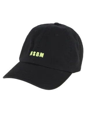 MSGM Micro Logo Embroidered Baseball Hat
