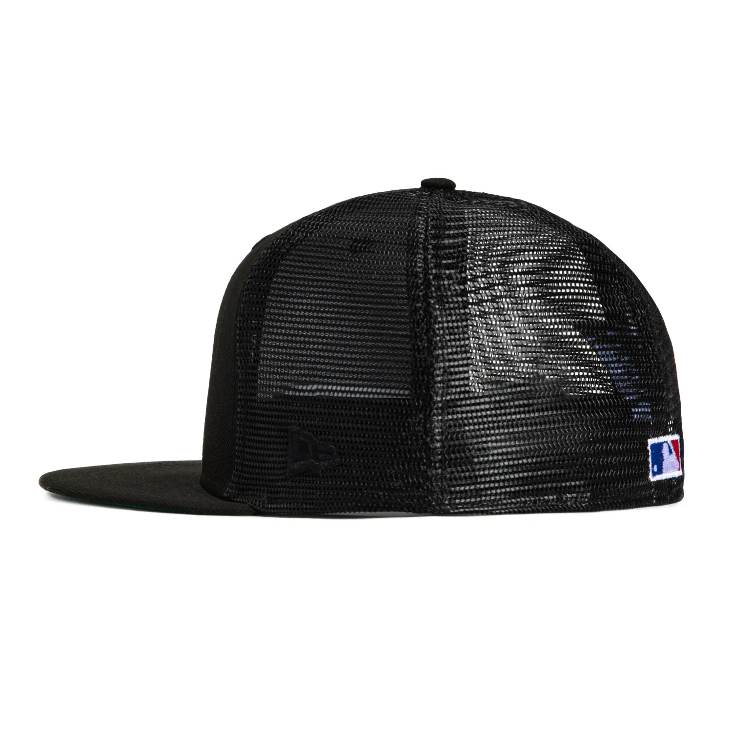New Era 59Fifty Black Dome Seattle Mariners 35th Anniversary Patch Trucker Hat - Black