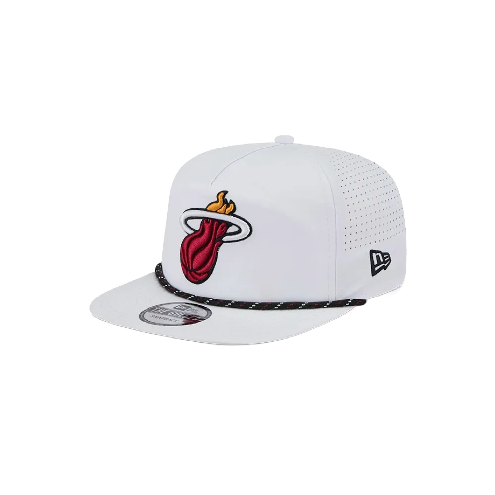 New Era Miami HEAT White Performance Rope Golfer