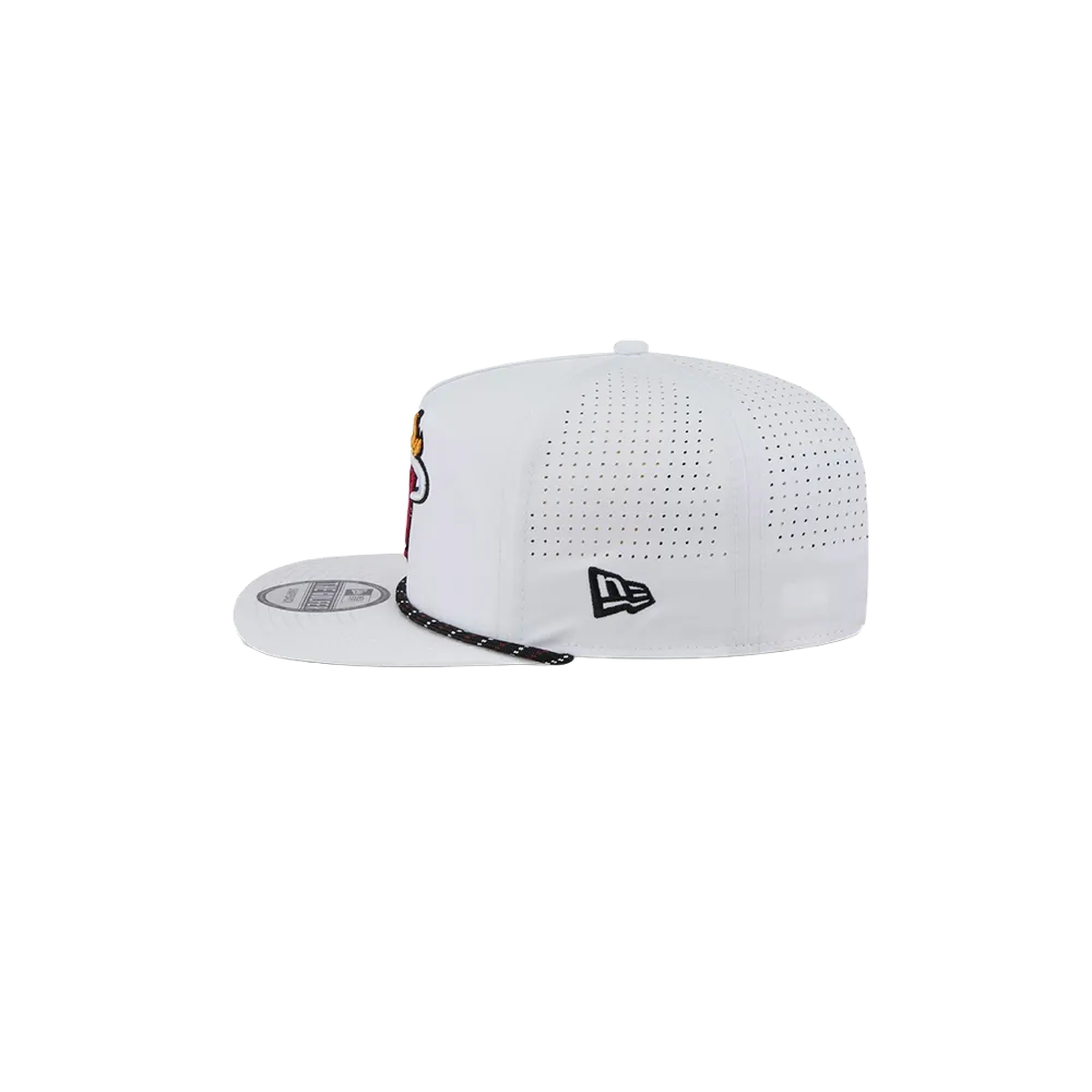 New Era Miami HEAT White Performance Rope Golfer