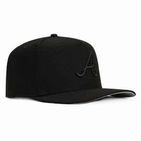 New Era 9Fifty A-frame Atlanta Braves Snapback Hat - Black. Black