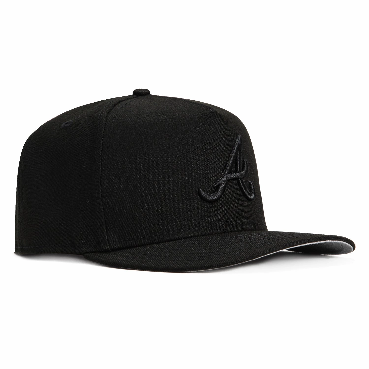 New Era 9Fifty A-frame Atlanta Braves Snapback Hat - Black. Black