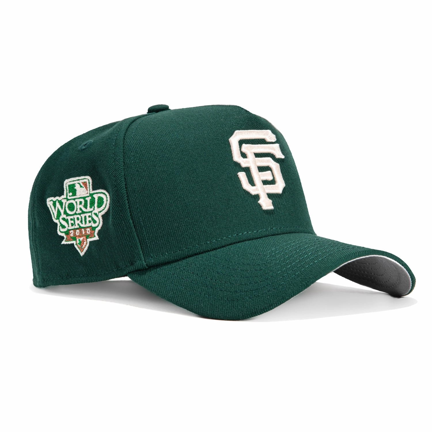 New Era 9Forty A-Frame San Francisco Giants 2010 World Series Patch Snapback Hat - Green. White