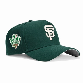 New Era 9Forty A-Frame San Francisco Giants 2010 World Series Patch Snapback Hat - Green. White