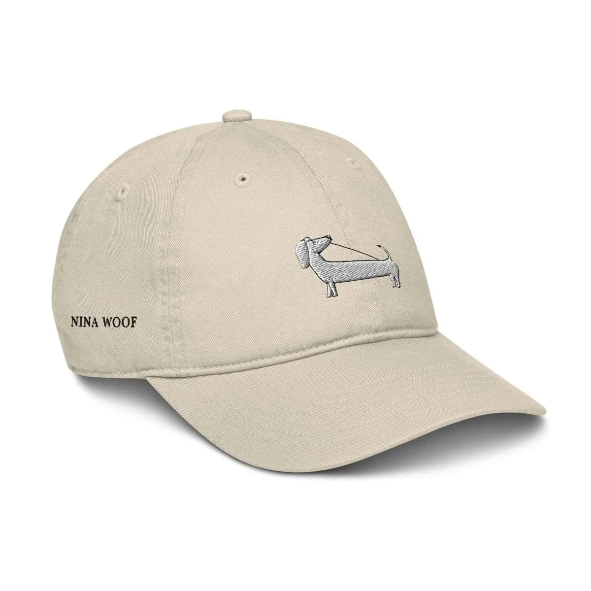 Nina Woof Organic Cotton Dachshund Cap | Multiple Colours