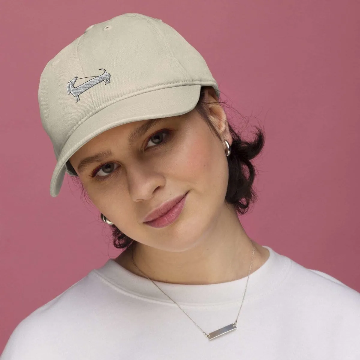 Nina Woof Organic Cotton Dachshund Cap | Multiple Colours