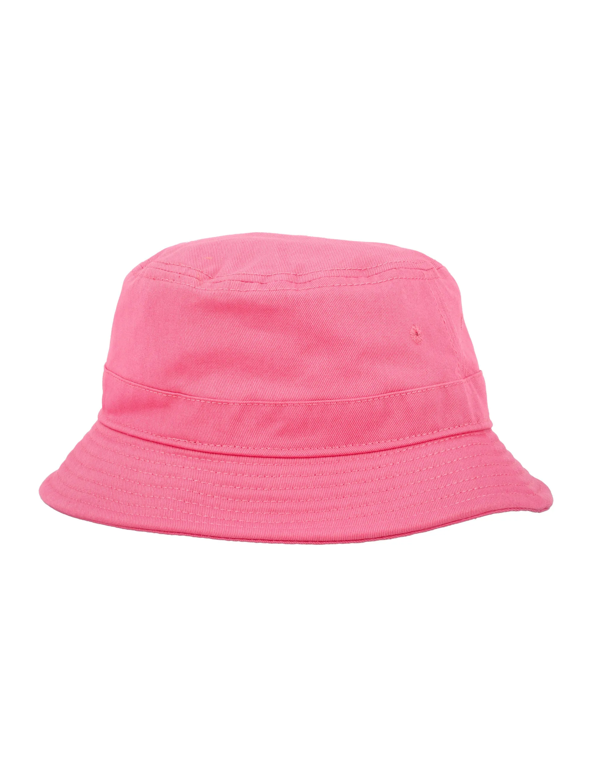 Palm Angels Logo Embroidered Flat Crown Bucket Hat