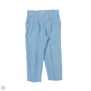 Pants Linen By Moon River In Blue & White, Size: L