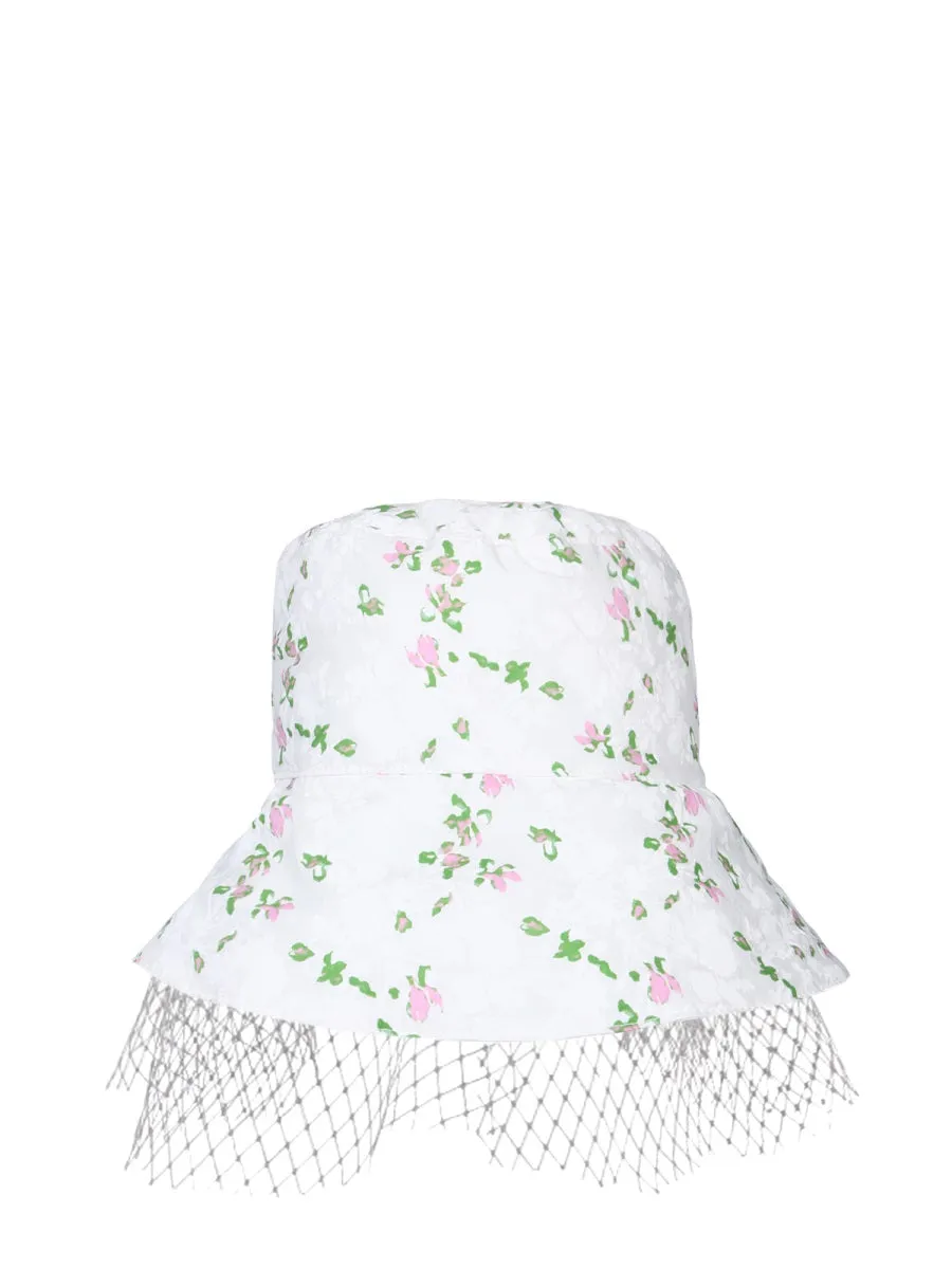Philosophy Di Lorenzo Serafini Tulle-Trim Bucket Hat
