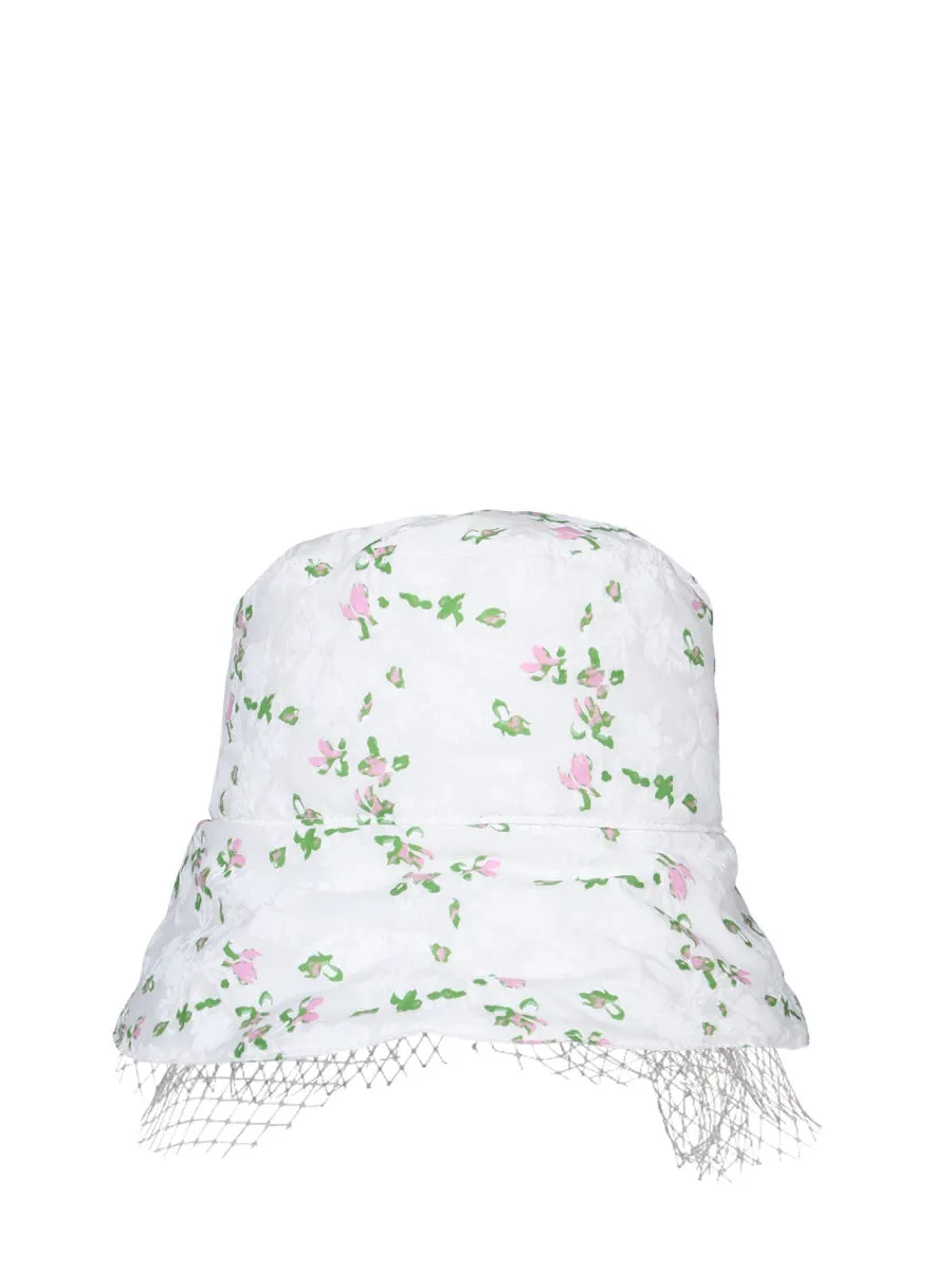 Philosophy Di Lorenzo Serafini Tulle-Trim Bucket Hat