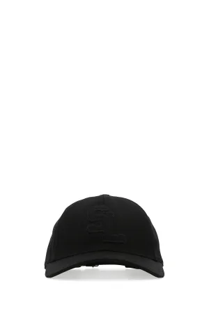 Saint Laurent Logo Patch Curved Peak Baseball Cap