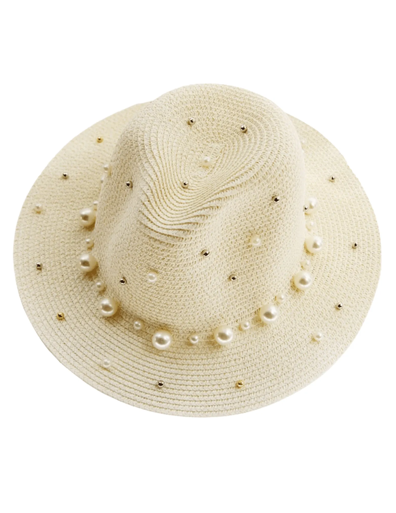 St. Barths La Robe Pearl Embellished Sun Hat