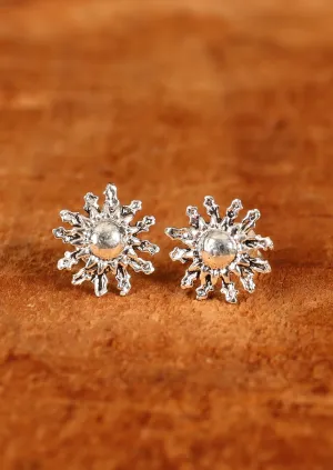 Sun Blossom Silver Studs