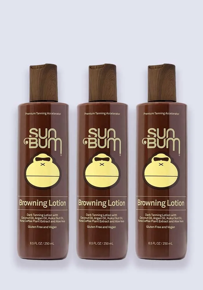 Sun Bum Browning Lotion SPF 15 250ml - 3 Pack Saver
