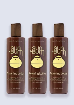 Sun Bum Browning Lotion SPF 15 250ml - 3 Pack Saver