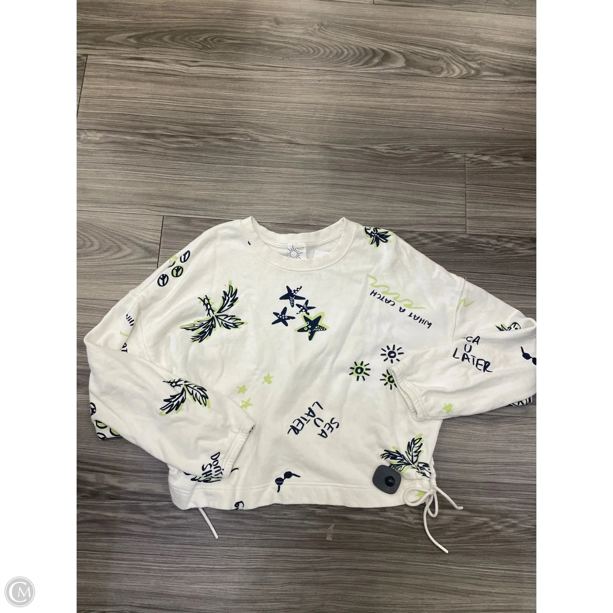 Sweatshirt Crewneck By Aerie In Nautical Print, Size: L