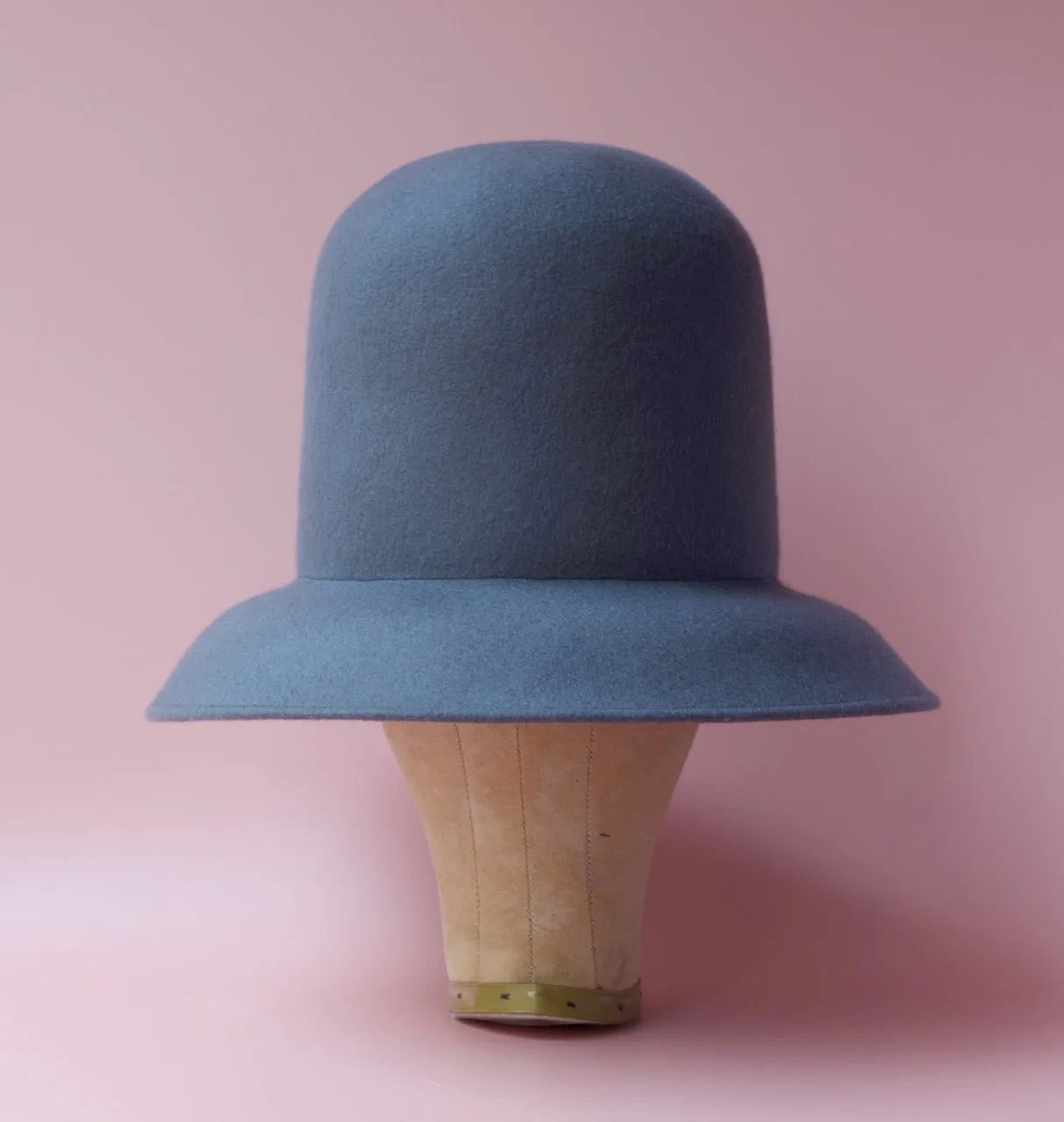 Tall Bowler Hat - Soft Gray