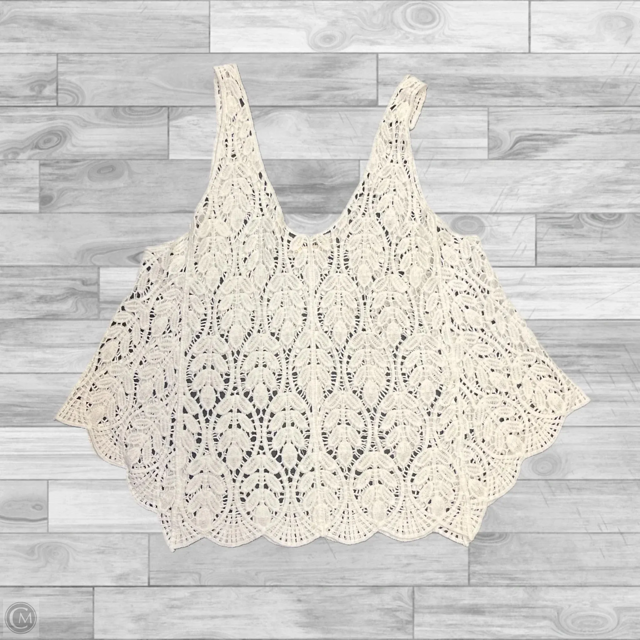 Tank Top By Clothes Mentor In White, Size: L