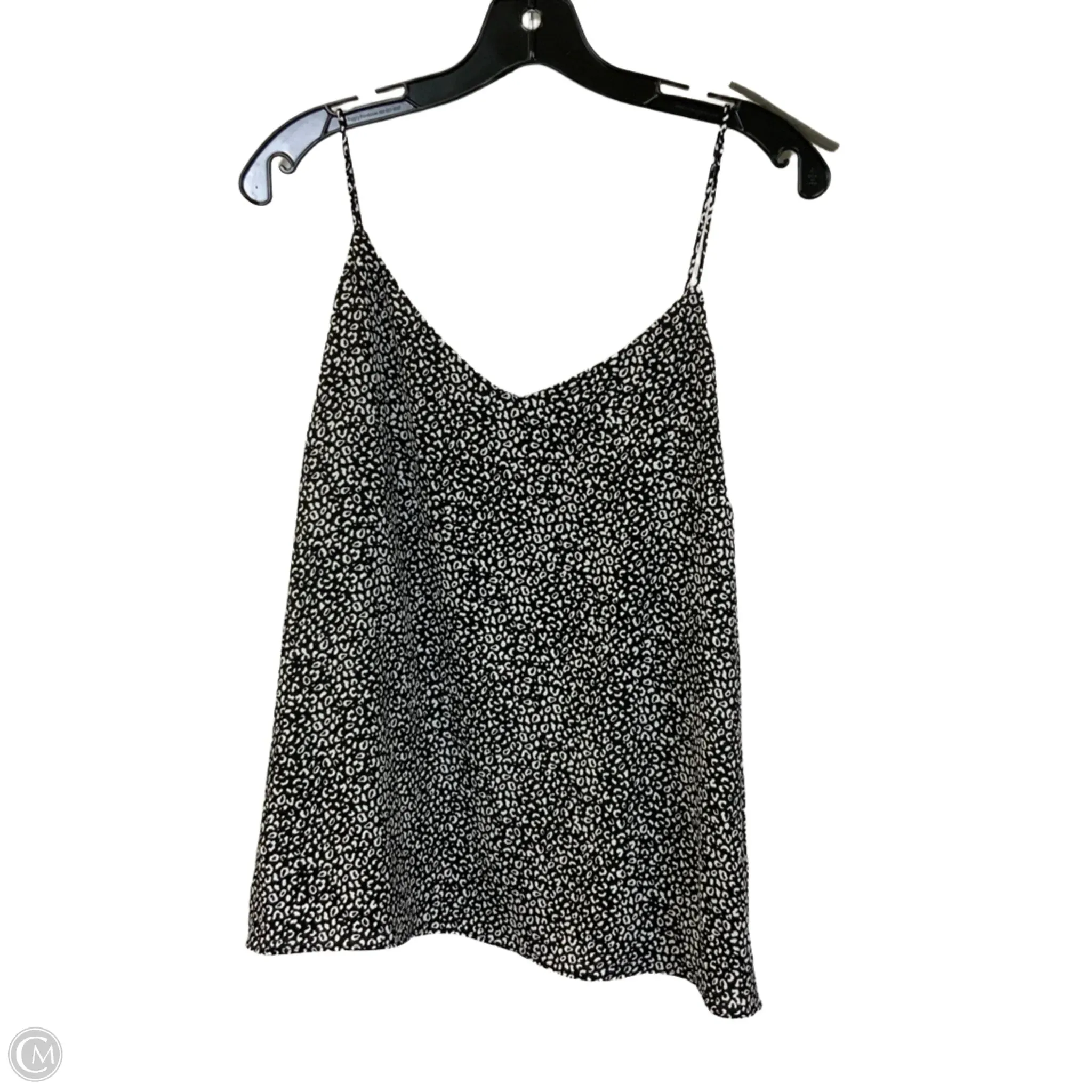 Tank Top By Nine West Apparel In Black & White, Size: Xl