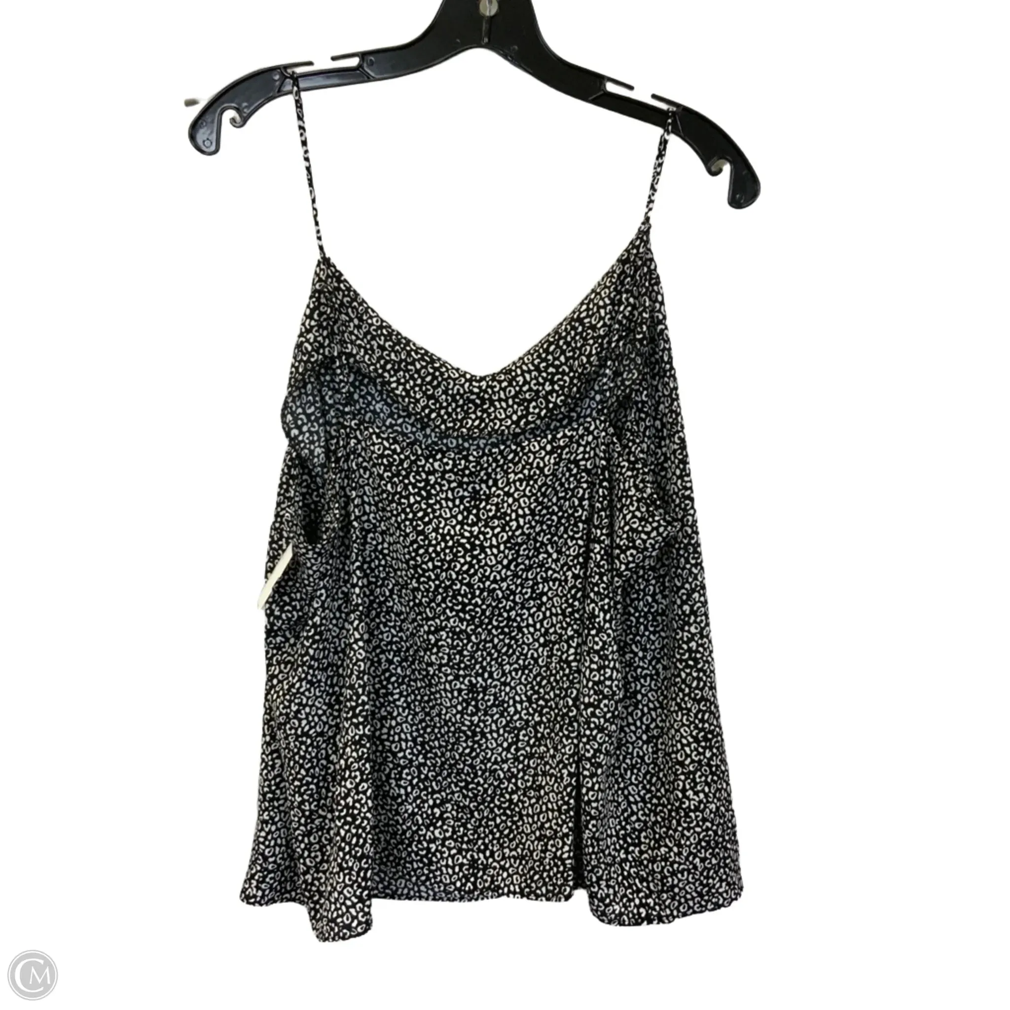 Tank Top By Nine West Apparel In Black & White, Size: Xl