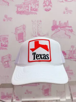 TEXAS ICON TRUCKER HAT - WHITE