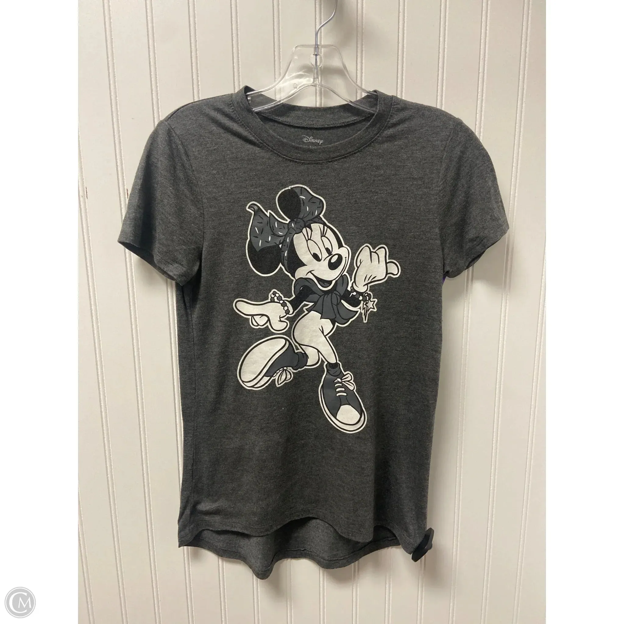 Top Short Sleeve By Disney Store In Grey, Size: Xs