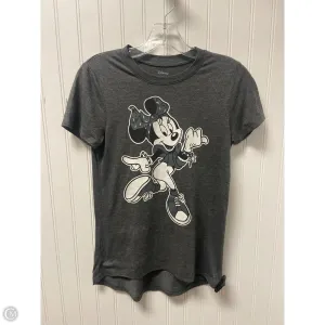Top Short Sleeve By Disney Store In Grey, Size: Xs
