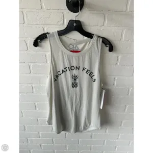 Top Sleeveless Basic By Chaser In Grey, Size: L
