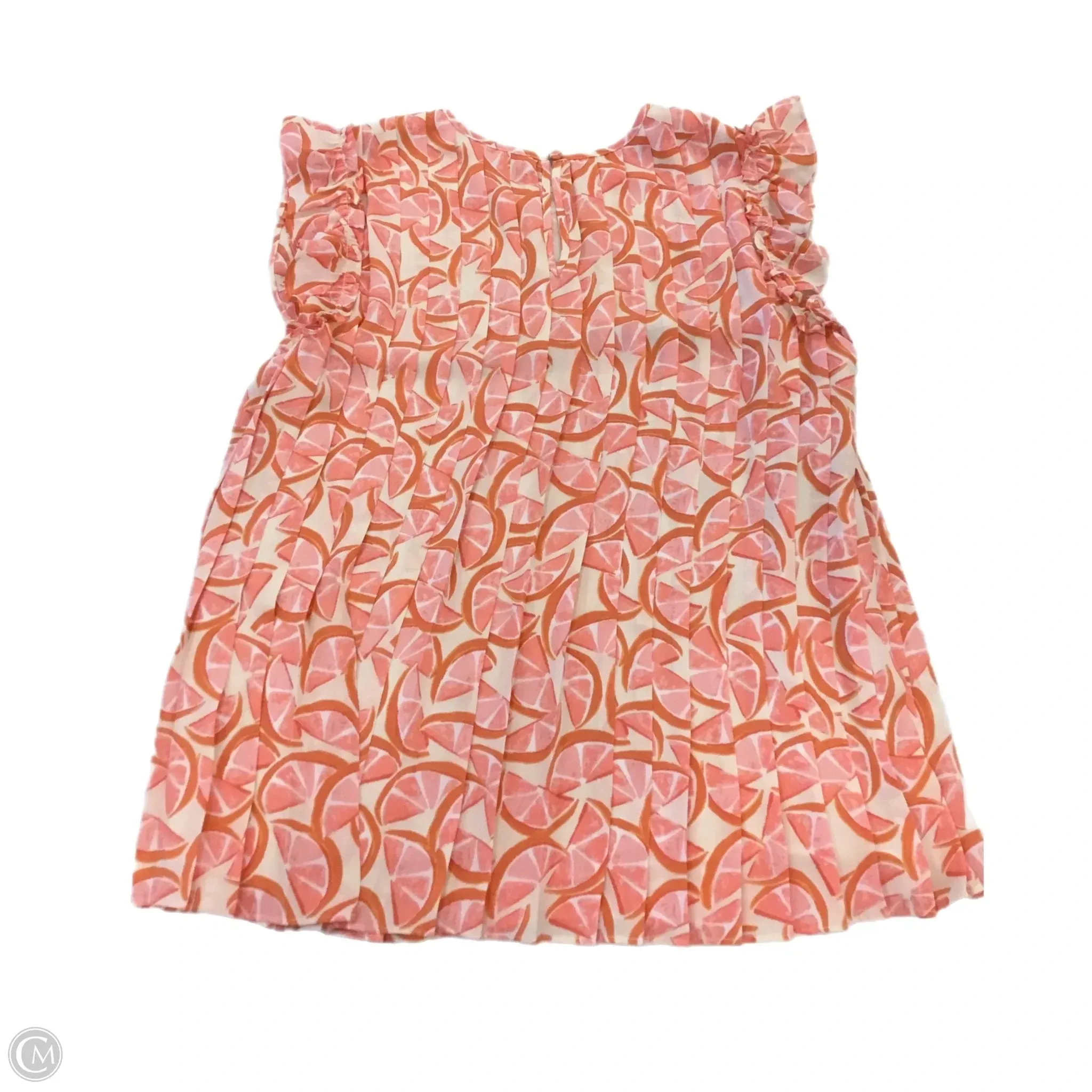 Top Sleeveless By Dr2 In Orange & Pink, Size: M