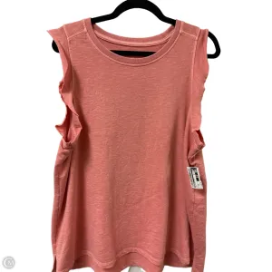 Top Sleeveless By Sonoma In Pink, Size: 1x