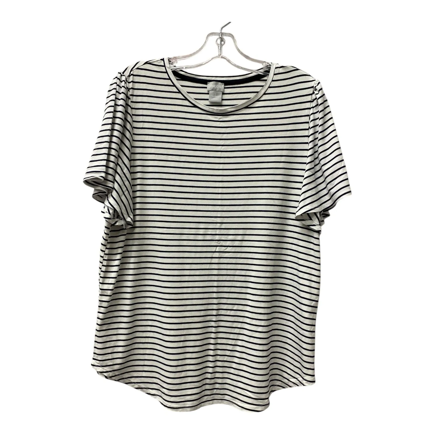 Top Ss By Chicos In Black & White, Size:L