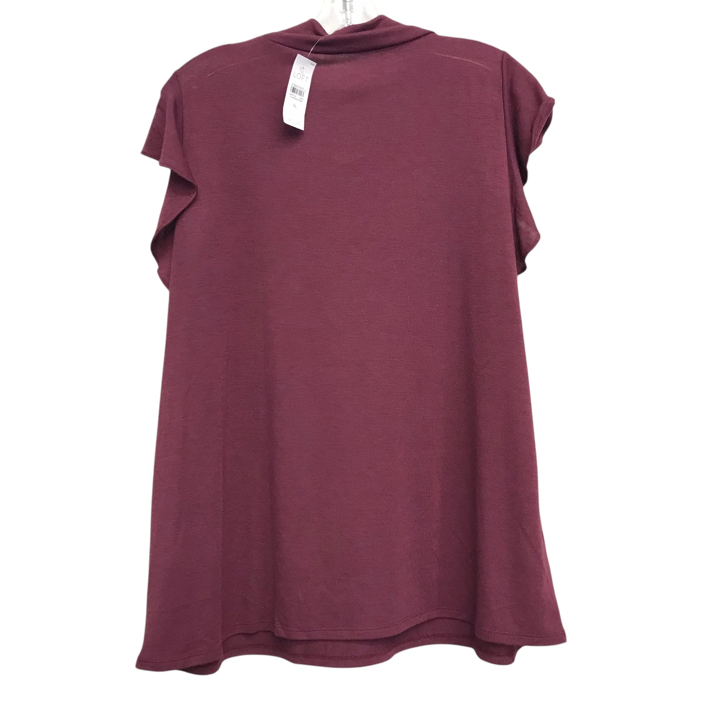 Top Ss By Loft In Maroon, Size:Xl