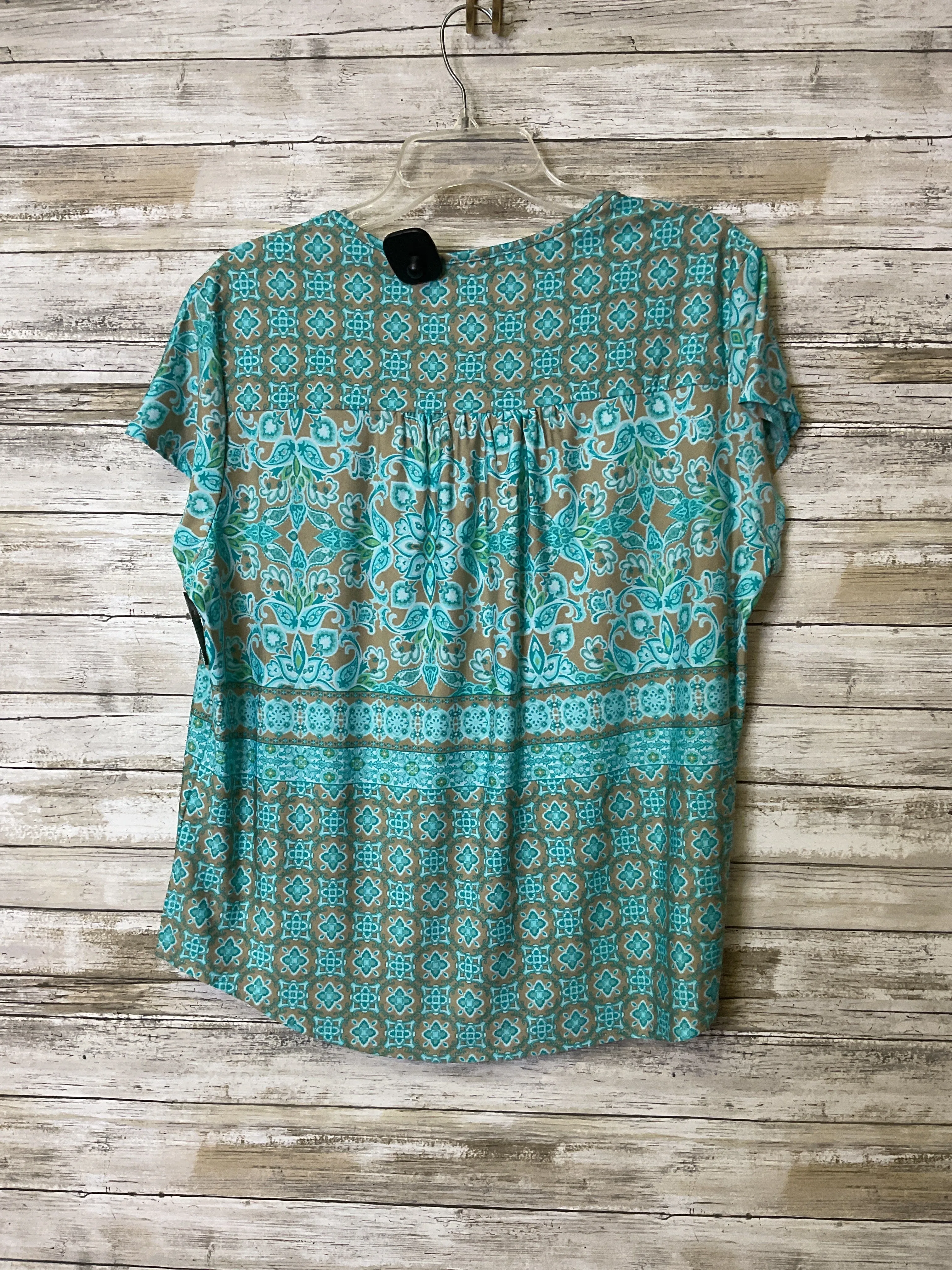 Top Ss By N Touch In Blue & Tan, Size:Xl