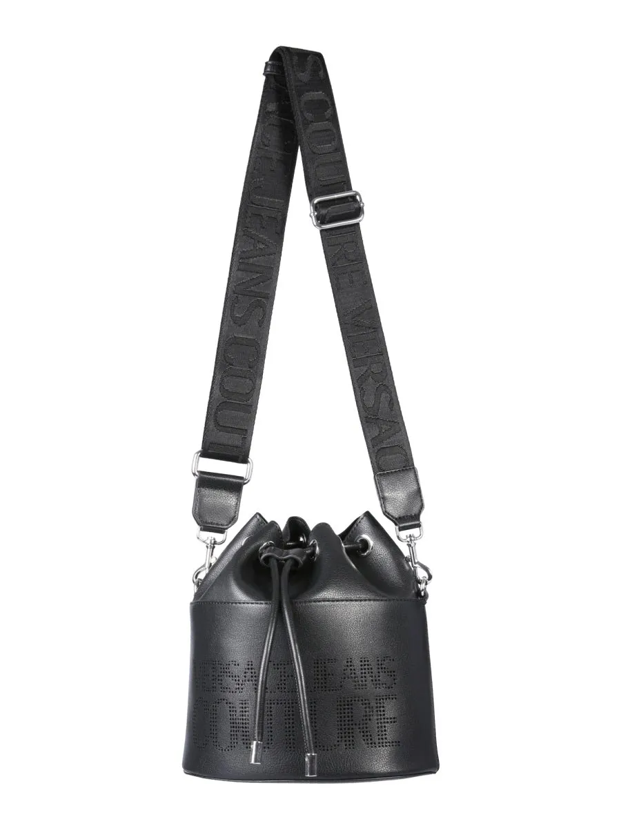 Versace Jeans Couture Logo Printed Mini Bucket Bag