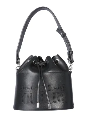 Versace Jeans Couture Logo Printed Mini Bucket Bag
