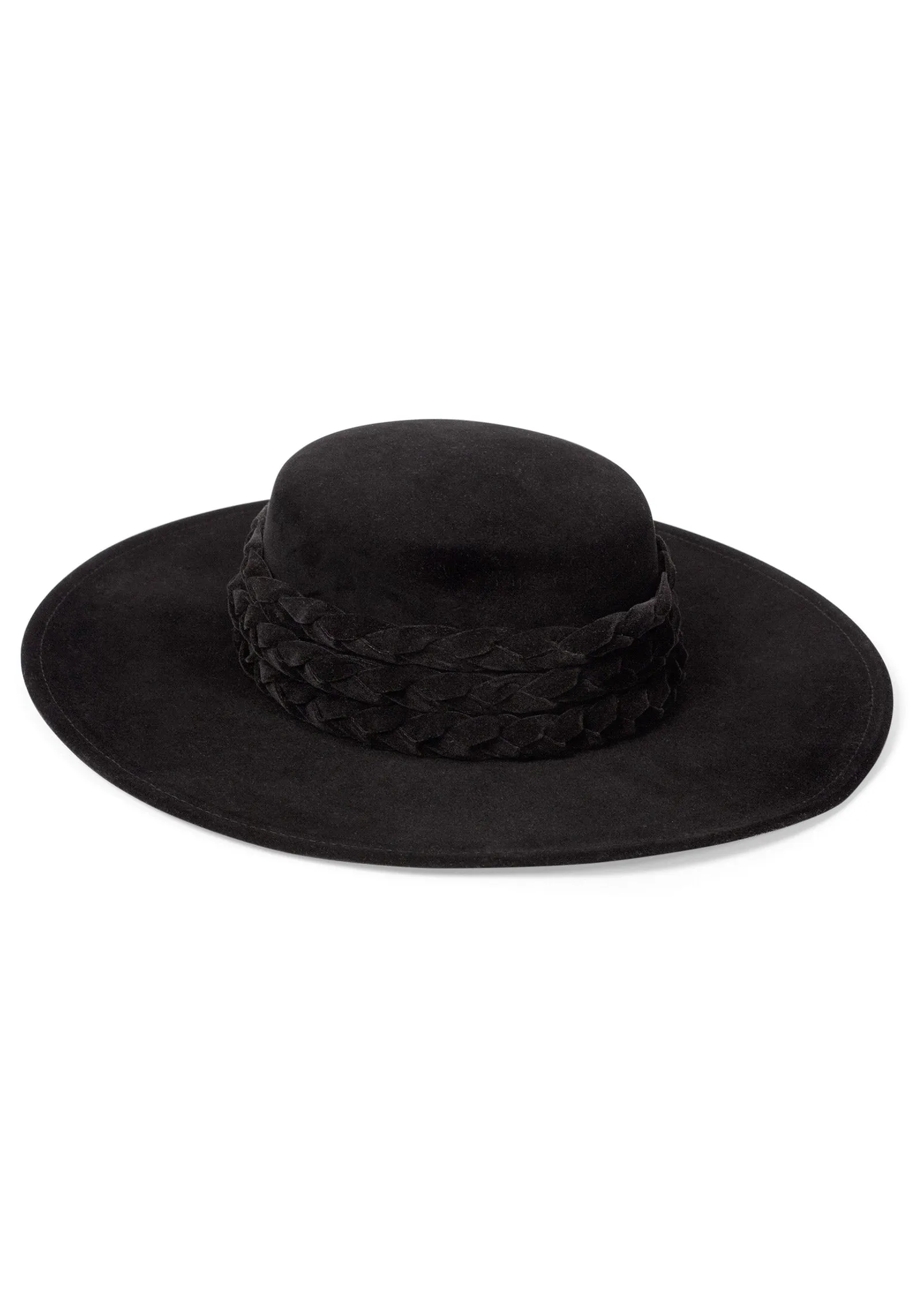 Western Braided Hat - Black