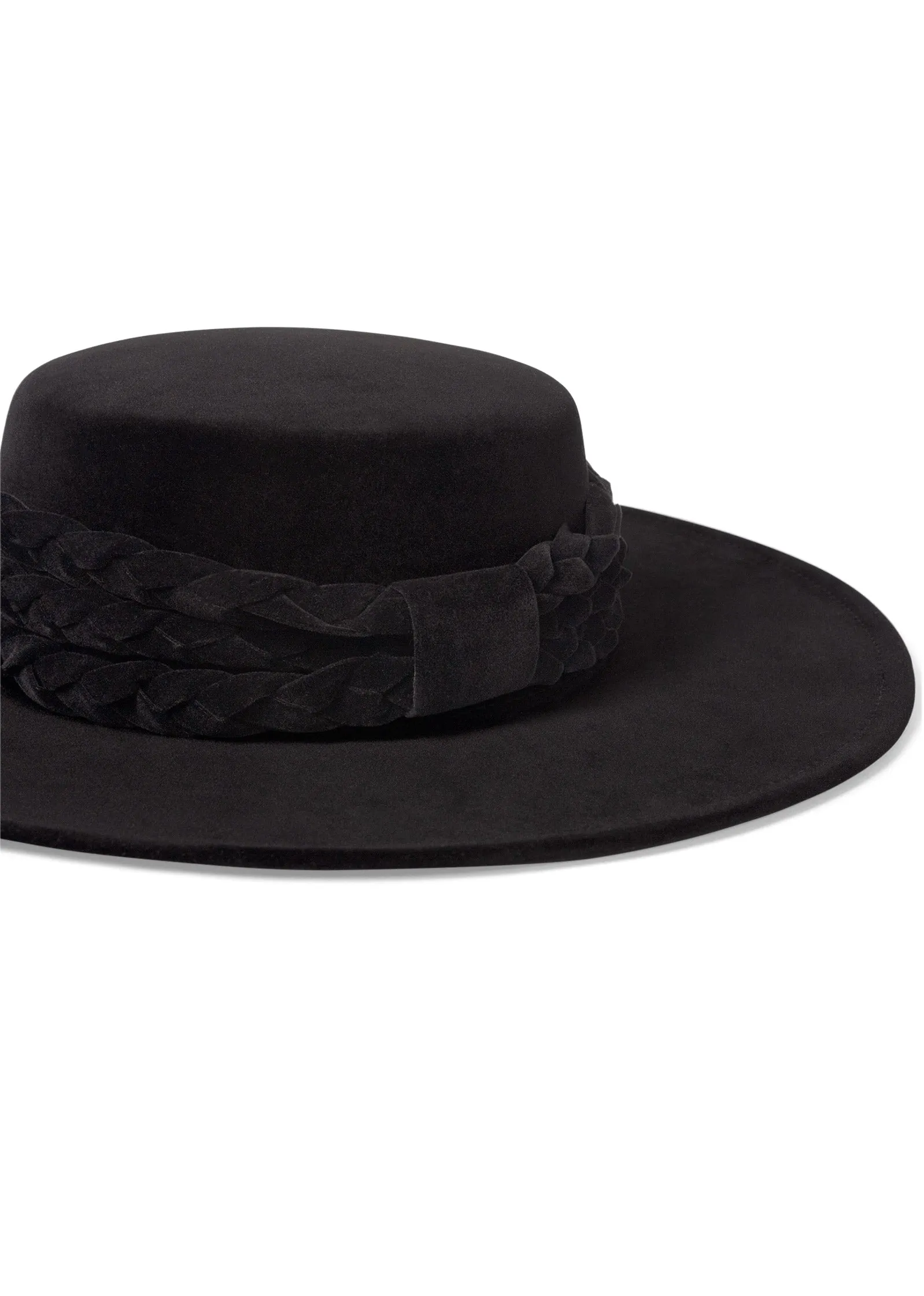 Western Braided Hat - Black