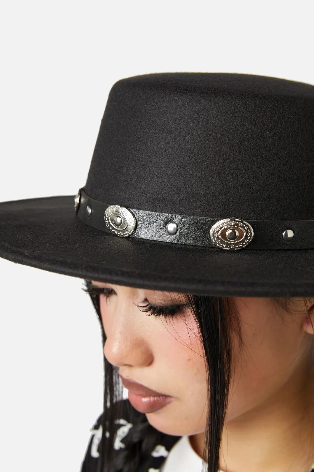 Western Buckle Wide Brim Hat