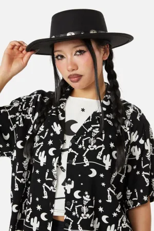 Western Buckle Wide Brim Hat
